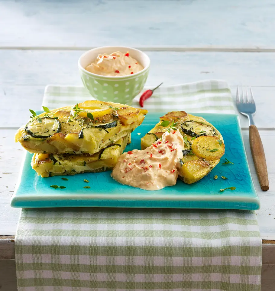 Kartoffel-Zucchini-Tortilla Rezept Kartoffel-Zucchini-Tortilla Rezept