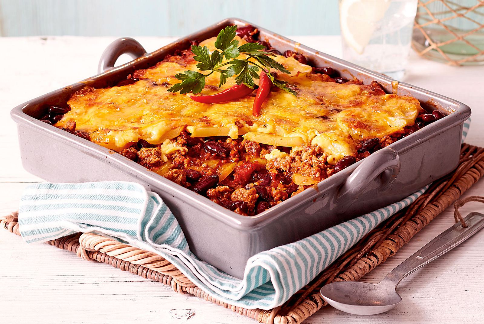 Kartoffelauflauf „Chili con Carne“ Rezept | LECKER