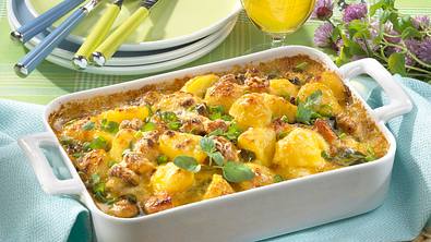 Kartoffelauflauf mit Kasseler und Champignons Rezept - Foto: LECKER @ Bauer Media Group