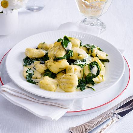 Kartoffelgnocchi mit Spinat Rezept Kartoffelgnocchi mit Spinat Rezept