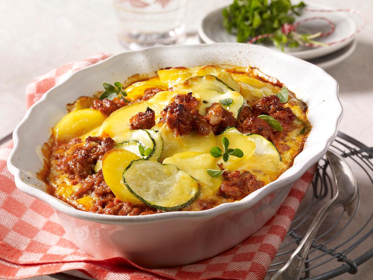 Kartoffelgratin mit Hackfleisch Rezept