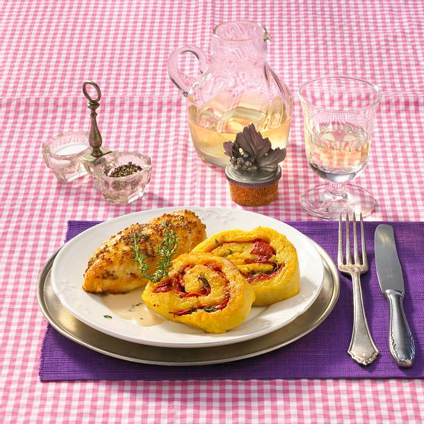 Kartoffelknödelschnecken zu Hähnchenfilets Rezept Kartoffelknödelschnecken zu Hähnchenfilets Rezept