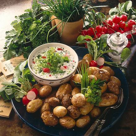 Kartoffeln mit Kräuterquark Rezept Kartoffeln mit Kräuterquark Rezept