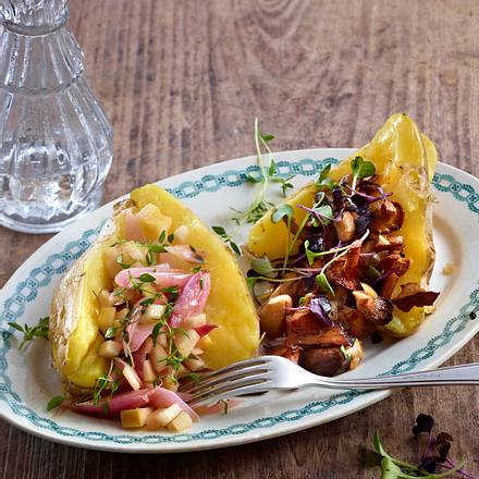 Kartoffeln mit zweierlei Füllungen Rezept