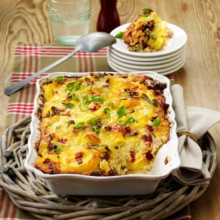 Kartoffelnauflauf mit Schinken Rezept Kartoffelnauflauf mit Schinken Rezept