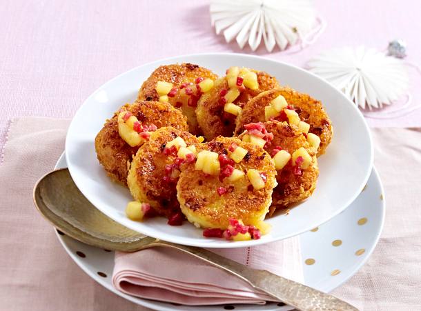 Kartoffelplätzchen mit Schinken und Apfel Rezept Kartoffelplätzchen mit Schinken und Apfel Rezept