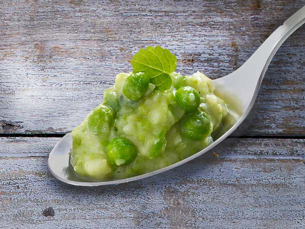 Kartoffelpüree mit Erbsen Rezept Kartoffelpüree mit Erbsen Rezept