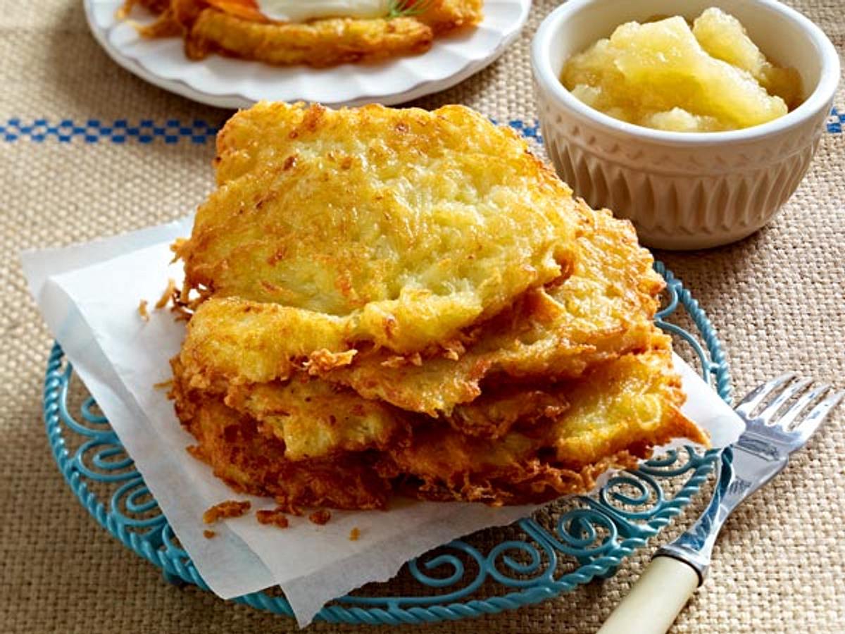 Kartoffelpuffer mit Apfelmus Rezept