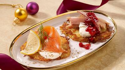 Kartoffelpuffer mit Lachs Rezept - Foto: House of Food / Bauer Food Experts KG