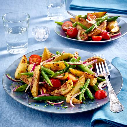Kartoffelsalat aus Senf-Honig-Kartoffeln Rezept
