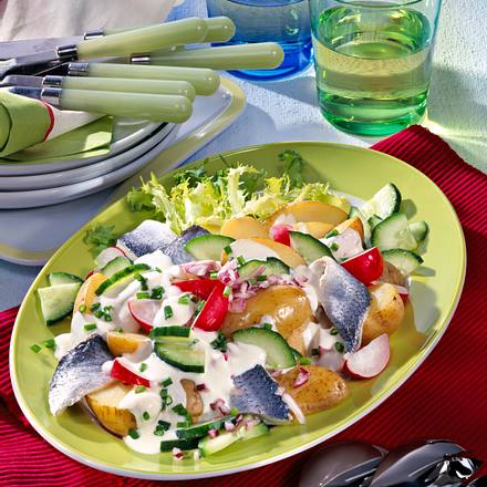 Kartoffelsalat mit Hering Rezept