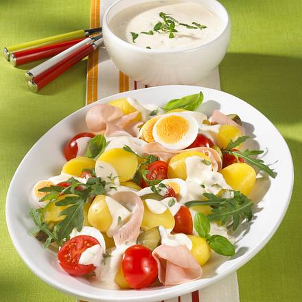 Kartoffelsalat mit Kräutercreme Rezept