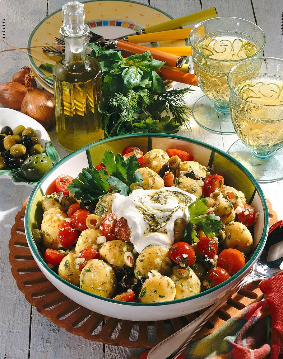 Kartoffelsalat mit Pesto-Vinaigrette Rezept