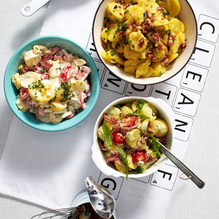 Kartoffelsalat mit Tomaten und Eiern Rezept