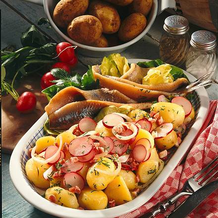 Kartoffelsalat und Matjes Rezept