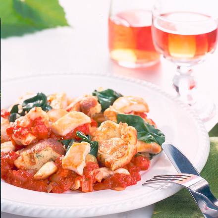 Kartoffelschmarrn mit Hähnchengeschnetzeltem Rezept Kartoffelschmarrn mit Hähnchengeschnetzeltem Rezept