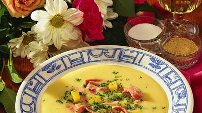 Kartoffelsuppe mit gekochtem Schinken Rezept - Foto: Horn