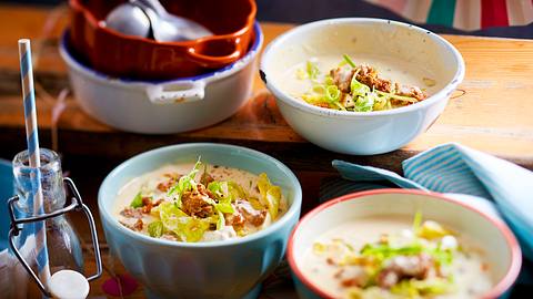 Käse-Hack-Suppe gegen Männergrippe Rezept - Foto: House of Food / Bauer Food Experts KG