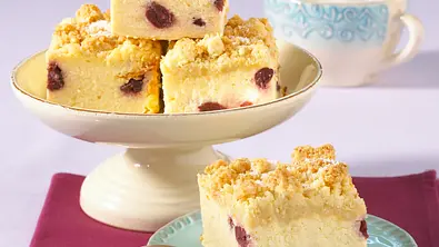 Käse-Kirschkuchen mit Kokosstreusel Rezept - Foto: LECKER @ Bauer Media Group