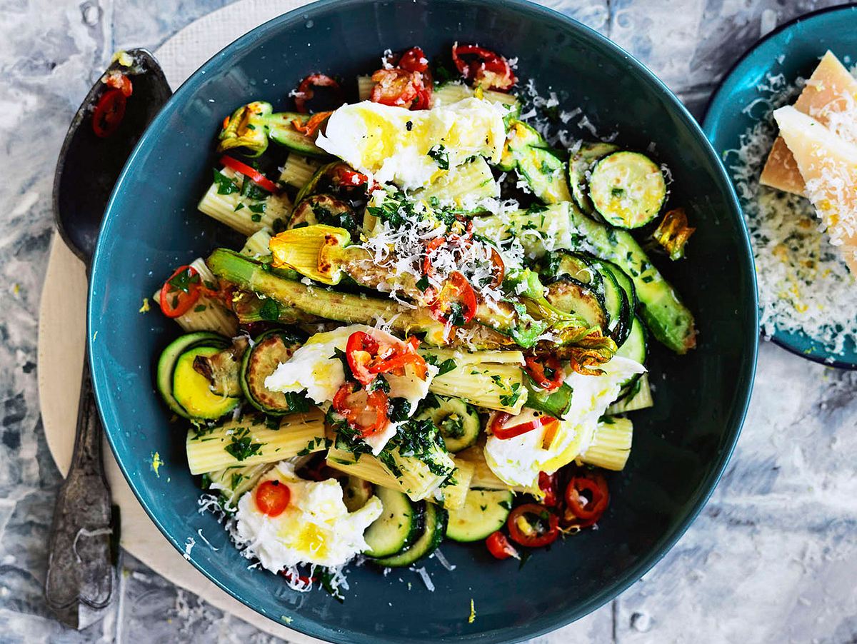 Käse-Rigatoni im Zucchini-Glück Rezept