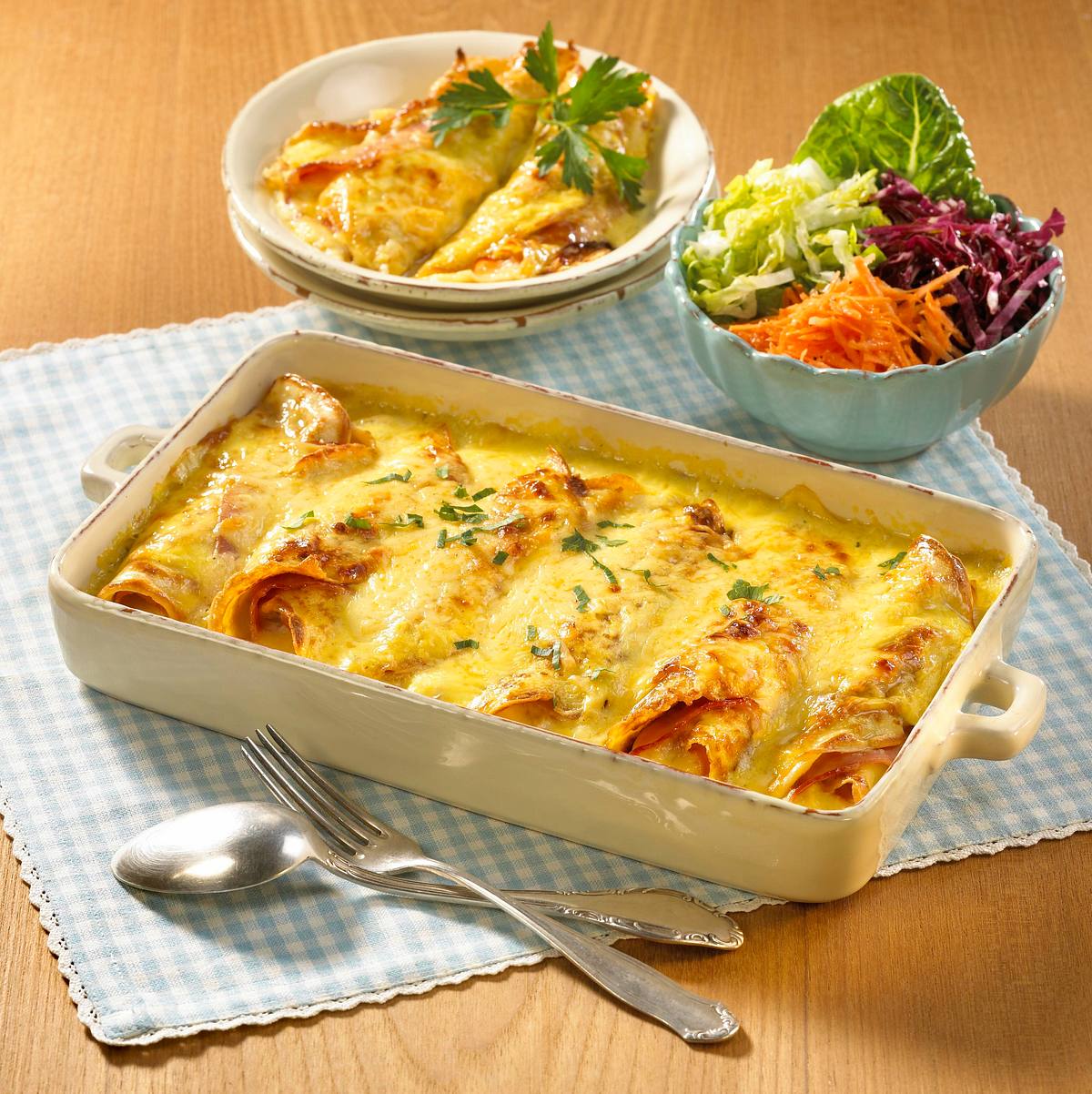 Käse-Schinken-Crespelle Rezept