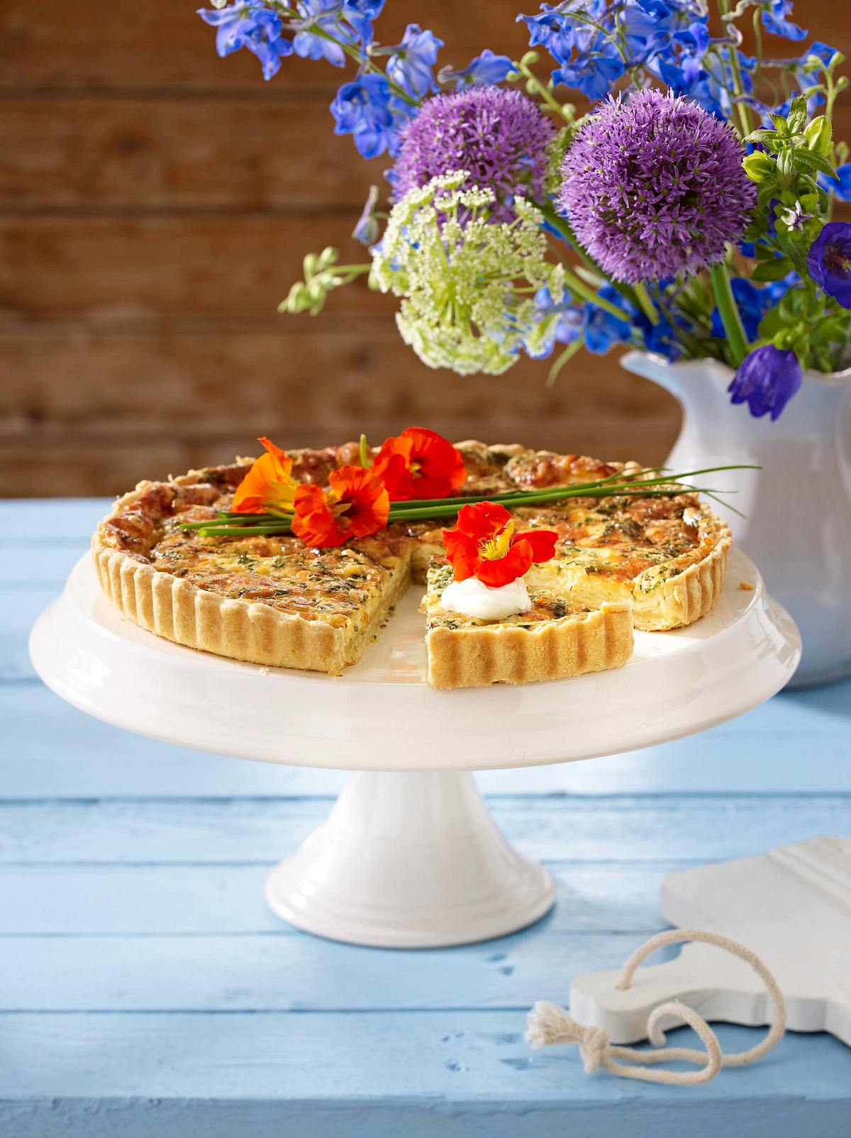 Käse-Schnittlauch-Quiche Rezept