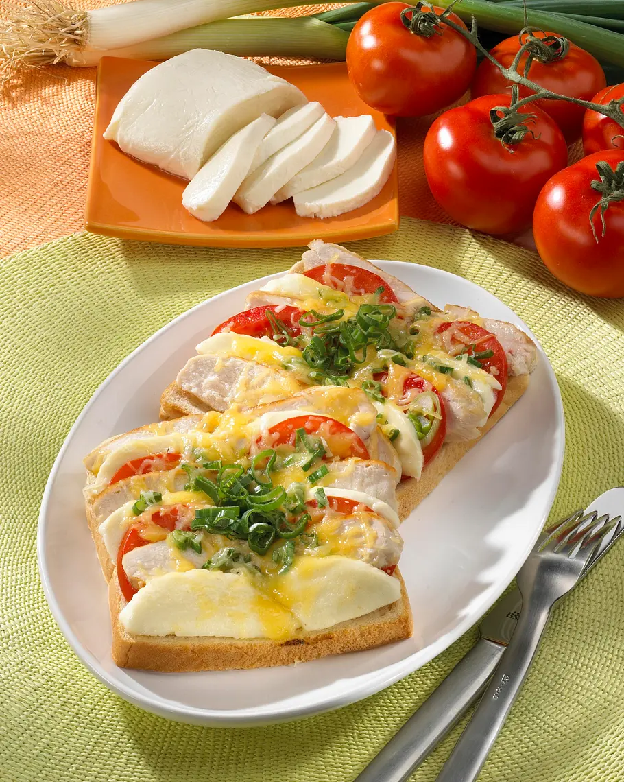 Käse-Toast-Pizza Rezept Käse-Toast-Pizza Rezept
