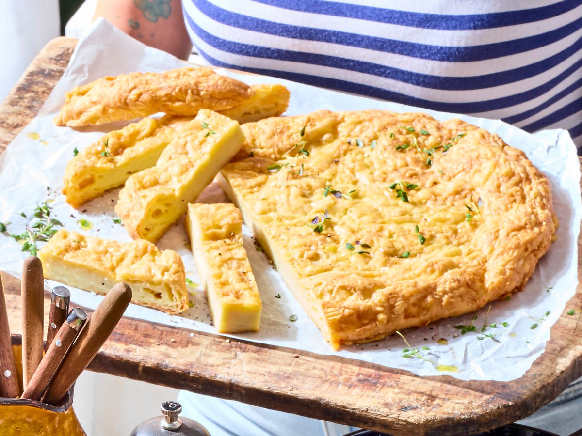 Käsefladen vom Blech Rezept