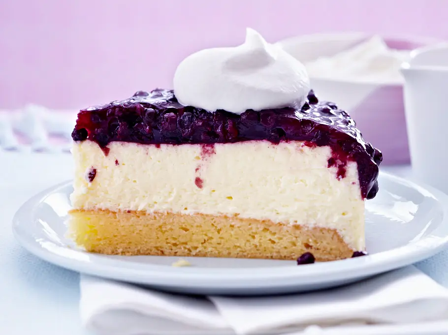 Käsekuchen mit Heidelbeeren à la New York Cheesecake Rezept