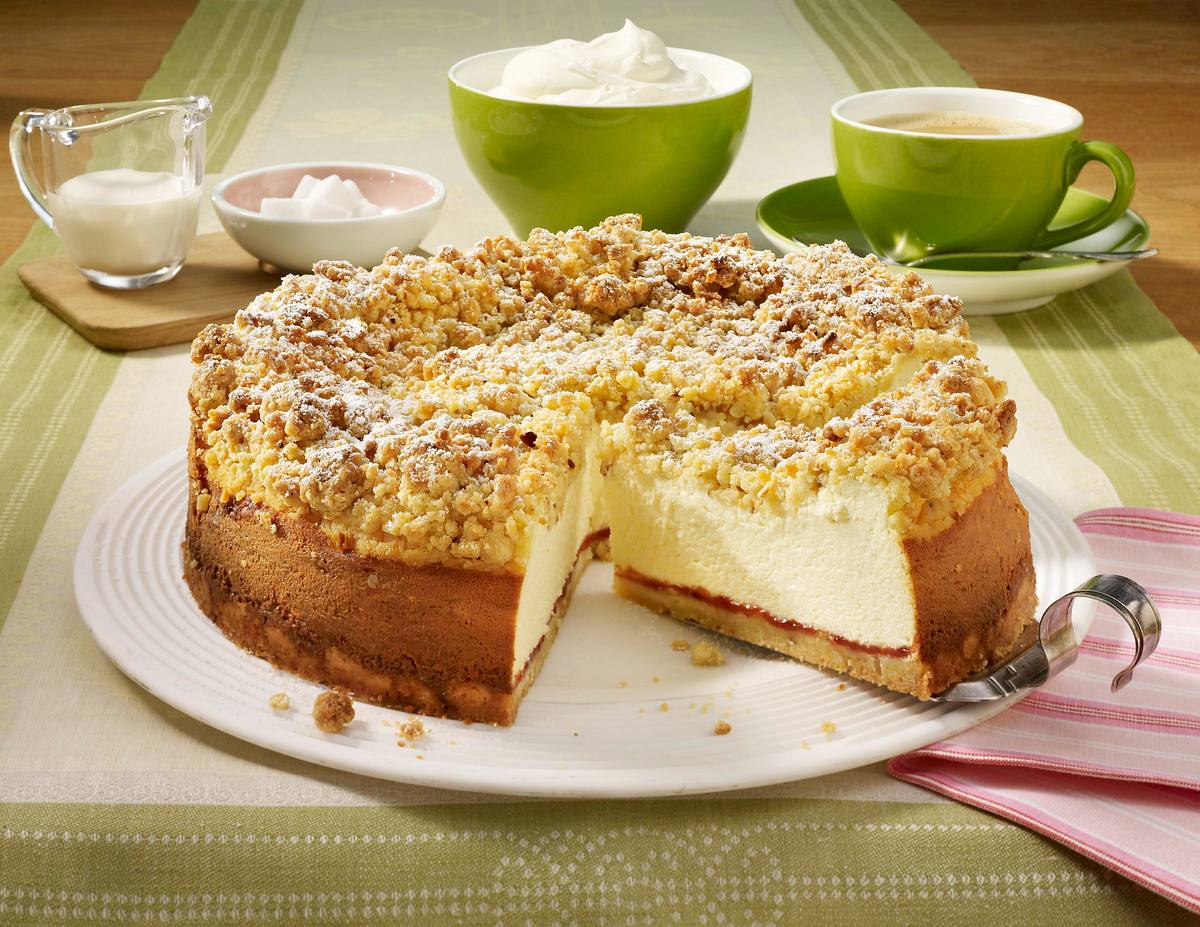 Käsekuchen mit Streusel Rezept