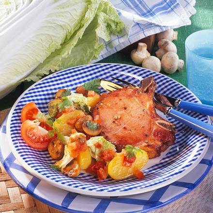 Kasseler auf Schmorgemüse Rezept Kasseler auf Schmorgemüse Rezept