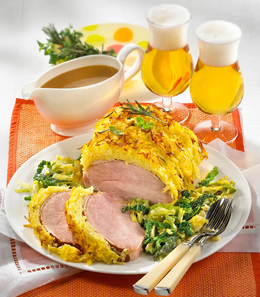 Kasseler mit Kartoffelkruste Rezept