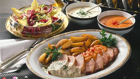 Kasseler mit pikanten Soßen Rezept - Foto: Horn