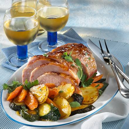 Kasseler mit Sommergemüse Rezept Kasseler mit Sommergemüse Rezept
