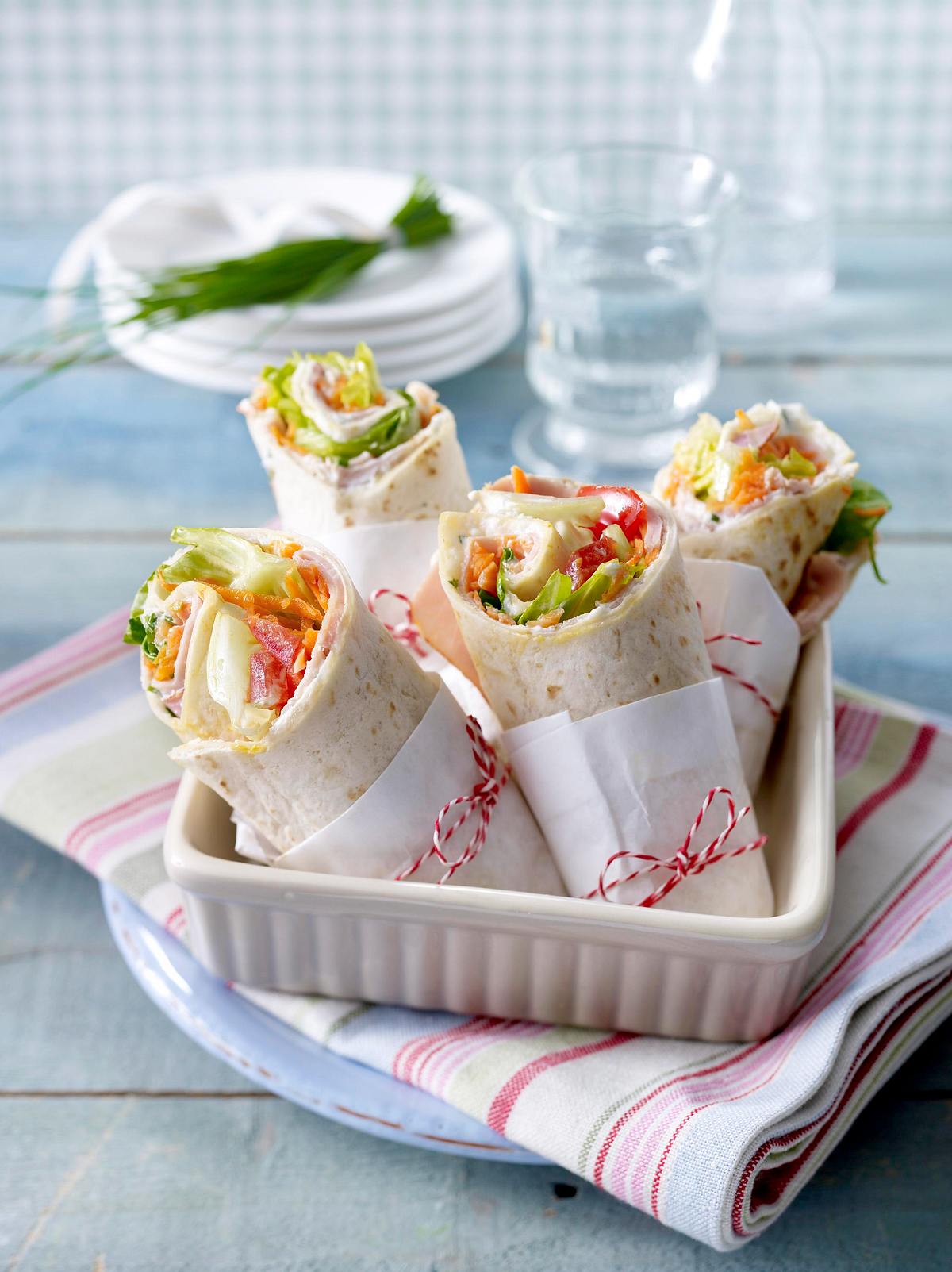 Kasseler-Möhren-Wrap mit Meerrettich-Frischkäsecreme Rezept