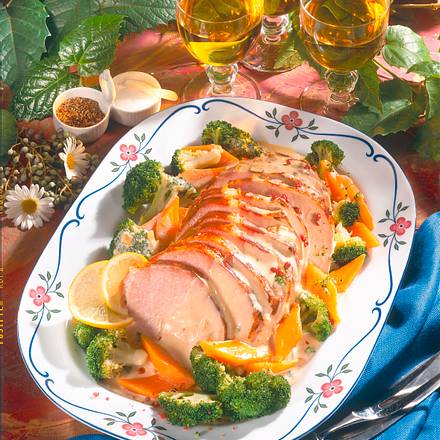 Kasseler zu Möhren und Broccoli Rezept Kasseler zu Möhren und Broccoli Rezept