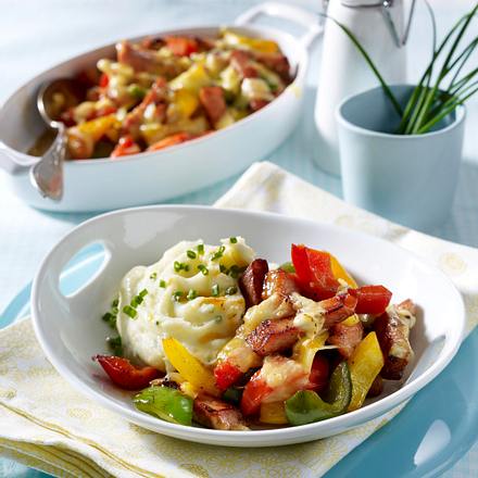 Kasselerstreifen mit Paprika Rezept
