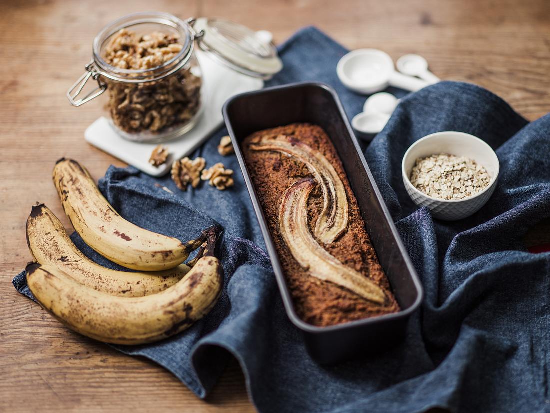 Leckeres Bananenbrot in der Kastenform