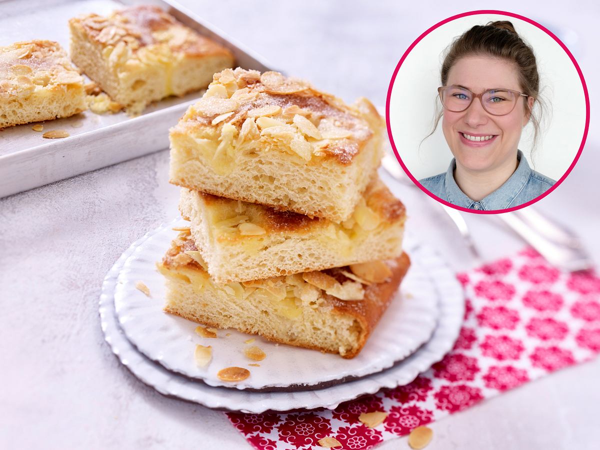 Butterkuchen mit Mandel-Zuckerkruste / Online-Redakteurin Katharina