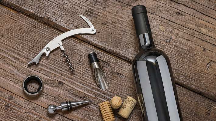 Kellnermesser mit Weinflasche - Foto: iStock/limpido