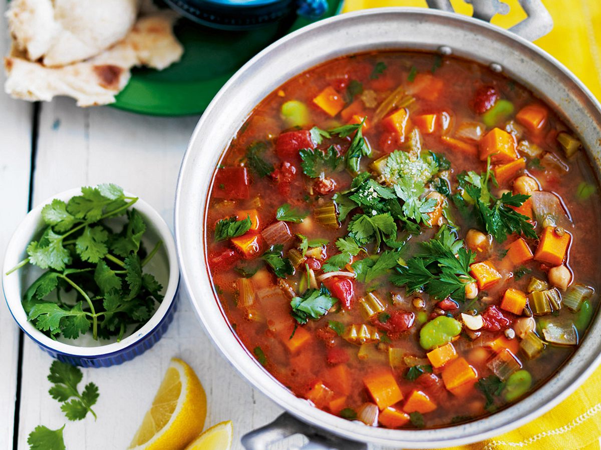 Kichererbsentopf mit Picknickeiern Rezept