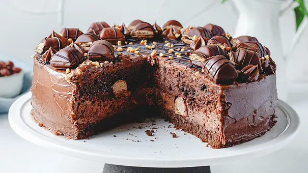 Kinder Bueno-Torte Rezept - Foto: ShowHeroes für LECKER @ Bauer Media Group