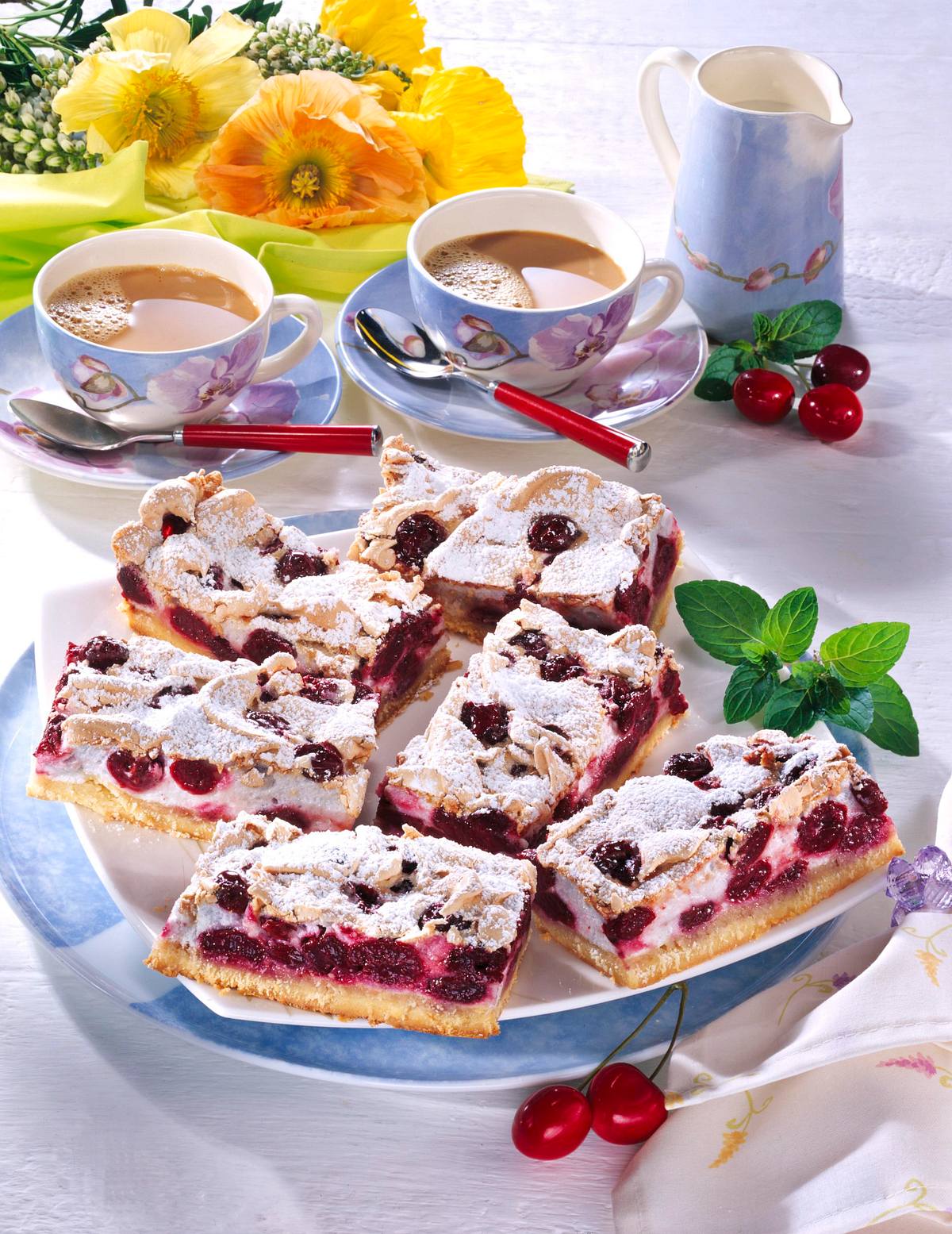 Kirsch-Baiser-Kuchen Rezept