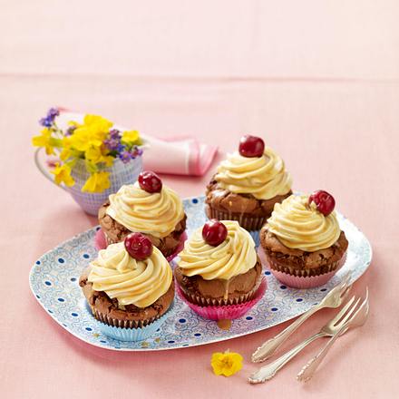 Kirsch Karamell Cupcakes Rezept Lecker