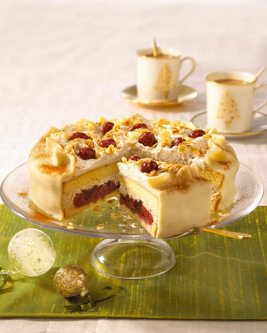 Kirsch-Marzipan-Torte Rezept Kirsch-Marzipan-Torte Rezept