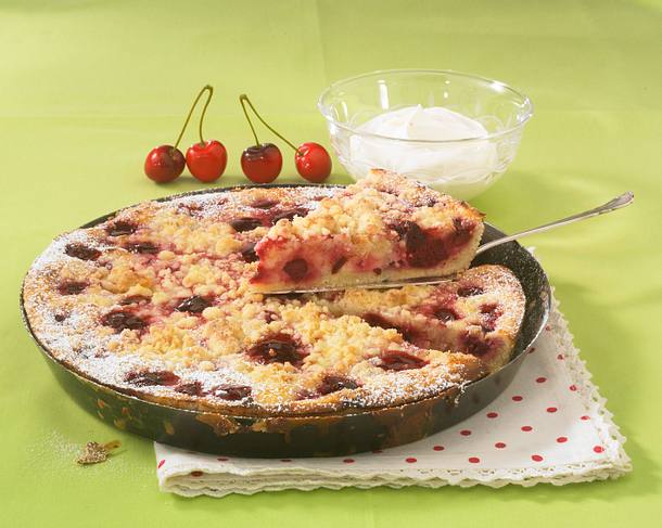 Kirsch-Marzipanstreusel Rezept Kirsch-Marzipanstreusel Rezept