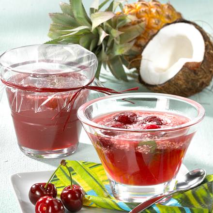 Kirsch-Piñacolada-Gelee Rezept Kirsch-Piñacolada-Gelee Rezept