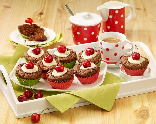 Kirsch-Schoko-Muffins Rezept