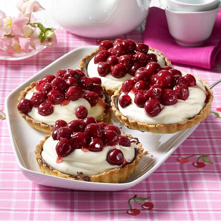 Kirsch-Schoko-Tarteletts Rezept