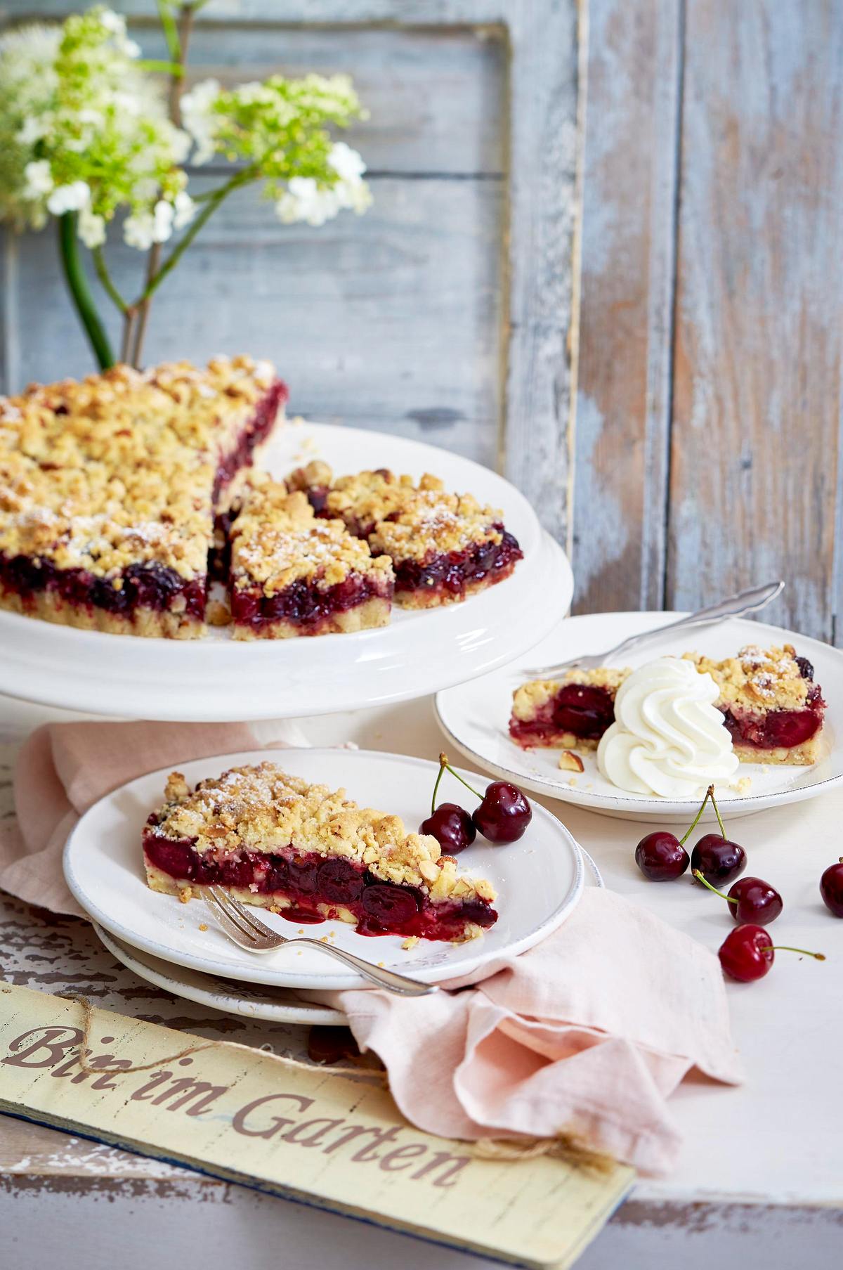 Kirsch-Streusel-Tarte Rezept
